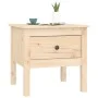 Mesa auxiliar 2 unidades de madera maciza de pino 50x50x49 cm de vidaXL, Mesas auxiliares - Ref: Foro24-813795, Precio: 62,82...