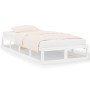 Estructura de cama individual madera maciza blanco 75x190 cm de vidaXL, Camas y somieres - Ref: Foro24-820822, Precio: 96,95 ...
