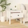 Mesa auxiliar de madera maciza de pino blanco 50x50x49 cm de vidaXL, Mesas auxiliares - Ref: Foro24-813796, Precio: 42,16 €, ...