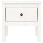 Mesa auxiliar de madera maciza de pino blanco 50x50x49 cm de vidaXL, Mesas auxiliares - Ref: Foro24-813796, Precio: 42,16 €, ...