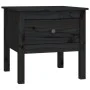 Mesa auxiliar de madera maciza de pino negro 50x50x49 cm de vidaXL, Mesas auxiliares - Ref: Foro24-813802, Precio: 39,65 €, D...