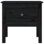 Mesa auxiliar de madera maciza de pino negro 50x50x49 cm de vidaXL, Mesas auxiliares - Ref: Foro24-813802, Precio: 39,65 €, D...