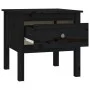 Mesa auxiliar de madera maciza de pino negro 50x50x49 cm de vidaXL, Mesas auxiliares - Ref: Foro24-813802, Precio: 39,65 €, D...