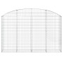 Cesta gaviones forma arco hierro galvanizado 200x30x120/140 cm en Macetas y jardineras | Comprar online en Foru.es