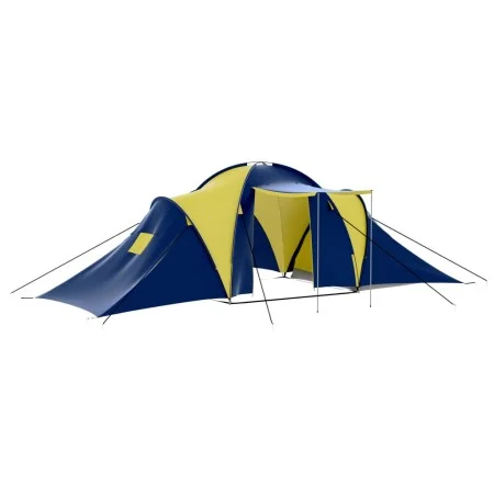 Tienda de campaña para 9 personas tela azul y amarillo de vidaXL, Tiendas de campaña - Ref: Foro24-90413, Precio: 167,62 €, D...