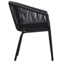 Sillas de jardín 2 unidades ratán sintético negro de vidaXL, Sillas de jardín - Ref: Foro24-48135, Precio: 176,07 €, Descuent...