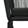 Sillas de jardín 2 unidades ratán sintético negro de vidaXL, Sillas de jardín - Ref: Foro24-48135, Precio: 176,07 €, Descuent...