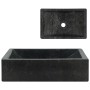 Lavabo de mármol negro con brillo 45x30x12 cm de vidaXL, Lavabos - Ref: Foro24-142772, Precio: 124,63 €, Descuento: %