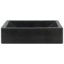 Lavabo de mármol negro con brillo 45x30x12 cm de vidaXL, Lavabos - Ref: Foro24-142772, Precio: 124,63 €, Descuento: %