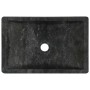 Lavabo de mármol negro con brillo 45x30x12 cm de vidaXL, Lavabos - Ref: Foro24-142772, Precio: 124,63 €, Descuento: %