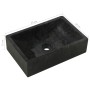 Lavabo de mármol negro con brillo 45x30x12 cm de vidaXL, Lavabos - Ref: Foro24-142772, Precio: 124,63 €, Descuento: %