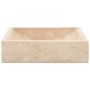 Lavabo de mármol crema con brillo 45x30x12 cm de vidaXL, Lavabos - Ref: Foro24-142773, Precio: 147,79 €, Descuento: %