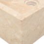 Lavabo de mármol crema con brillo 45x30x12 cm de vidaXL, Lavabos - Ref: Foro24-142773, Precio: 147,79 €, Descuento: %