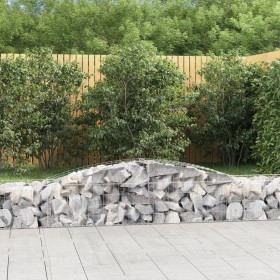 Cestas de gaviones 3 uds forma de arco hierro 400x50x40/60 cm en Macetas y jardineras | Comprar online en Foru.es