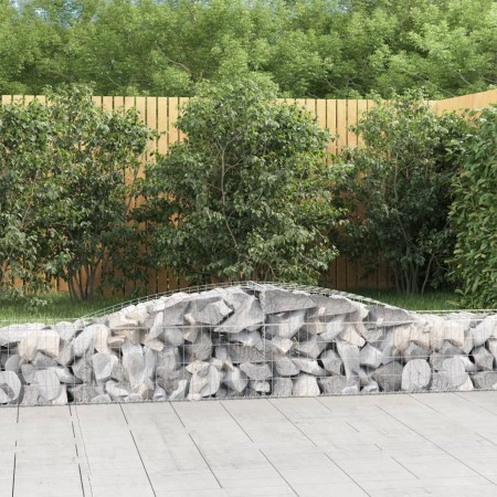 Cestas de gaviones 3 uds forma de arco hierro 400x50x40/60 cm en Macetas y jardineras | Comprar online en Foru.es