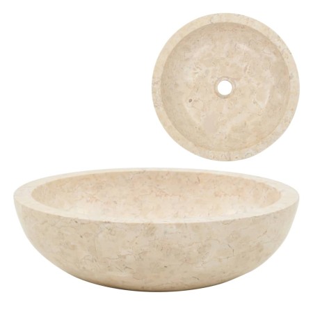 Lavabo 40x12 cm mármol color crema de vidaXL, Lavabos - Ref: Foro24-142775, Precio: 125,78 €, Descuento: %