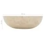 Sink 40x12 cm cream-colored marble by vidaXL, Sinks - Ref: Foro24-142775, Price: 146,53 €, Discount: %