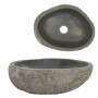 Lavabo de piedra de río ovalado 29-38 cm de vidaXL, Lavabos - Ref: Foro24-146212, Precio: 84,18 €, Descuento: %
