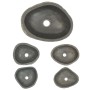 Lavabo de piedra de río ovalado 29-38 cm de vidaXL, Lavabos - Ref: Foro24-146212, Precio: 84,18 €, Descuento: %