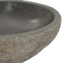 Lavabo de piedra de río ovalado 29-38 cm de vidaXL, Lavabos - Ref: Foro24-146212, Precio: 84,18 €, Descuento: %