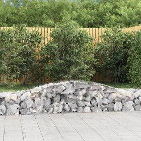 Cestas de gaviones 6 uds forma de arco hierro 400x50x40/60 cm en Macetas y jardineras | Comprar online en Foru.es