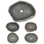 Lavabo ovalado piedra de río (45-53)x(34-41) cm de vidaXL, Lavabos - Ref: Foro24-146214, Precio: 119,03 €, Descuento: %