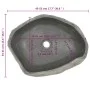 Lavabo ovalado piedra de río (45-53)x(34-41) cm de vidaXL, Lavabos - Ref: Foro24-146214, Precio: 113,15 €, Descuento: %