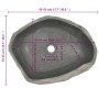 Lavabo ovalado piedra de río (45-53)x(34-41) cm de vidaXL, Lavabos - Ref: Foro24-146214, Precio: 119,03 €, Descuento: %