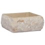 Lavabo crema mármol 30x30x13 cm de vidaXL, Lavabos - Ref: Foro24-149174, Precio: 151,99 €, Descuento: %