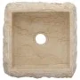 Lavabo crema mármol 30x30x13 cm de vidaXL, Lavabos - Ref: Foro24-149174, Precio: 146,16 €, Descuento: %