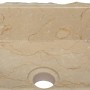 Lavabo crema mármol 30x30x13 cm de vidaXL, Lavabos - Ref: Foro24-149174, Precio: 151,99 €, Descuento: %