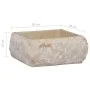 Lavabo crema mármol 30x30x13 cm de vidaXL, Lavabos - Ref: Foro24-149174, Precio: 146,16 €, Descuento: %