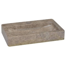 Lavabo de pared mármol gris 38x24x6,5 cm de vidaXL, Lavabos - Ref: Foro24-149188, Precio: 97,05 €, Descuento: %