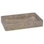 Lavabo de pared mármol gris 38x24x6,5 cm de vidaXL, Lavabos - Ref: Foro24-149188, Precio: 96,78 €, Descuento: %