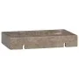 Lavabo de pared mármol gris 38x24x6,5 cm de vidaXL, Lavabos - Ref: Foro24-149188, Precio: 96,78 €, Descuento: %