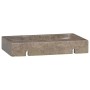 Lavabo de pared mármol gris 38x24x6,5 cm de vidaXL, Lavabos - Ref: Foro24-149188, Precio: 97,05 €, Descuento: %