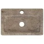 Lavabo de pared mármol gris 38x24x6,5 cm de vidaXL, Lavabos - Ref: Foro24-149188, Precio: 96,78 €, Descuento: %