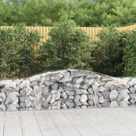 Cestas de gaviones 5 uds forma de arco hierro 400x50x60/80 cm en Macetas y jardineras | Comprar online en Foru.es