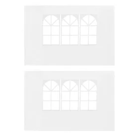 Party tent side walls with window 2pcs PE white by vidaXL, Tents and gazebos - Ref: Foro24-45113, Price: 22,20 €, Discount: %