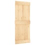 Puerta corredera con herrajes madera maciza de pino 85x210 cm de vidaXL, Puertas - Ref: Foro24-3203232, Precio: 157,49 €, Des...