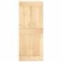 Puerta corredera con herrajes madera maciza de pino 85x210 cm de vidaXL, Puertas - Ref: Foro24-3203232, Precio: 157,49 €, Des...