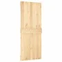 Puerta corredera con herrajes madera maciza de pino 85x210 cm de vidaXL, Puertas - Ref: Foro24-3203232, Precio: 153,86 €, Des...