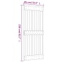 Puerta corredera con herrajes madera maciza de pino 85x210 cm de vidaXL, Puertas - Ref: Foro24-3203232, Precio: 157,49 €, Des...