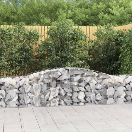 Cestas de gaviones 8 uds forma de arco hierro 400x50x60/80 cm en Macetas y jardineras | Comprar online en Foru.es