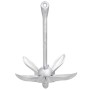 Ancla plegable con cuerda hierro maleable plateado 4 kg de vidaXL, Anclas - Ref: Foro24-94276, Precio: 60,44 €, Descuento: %