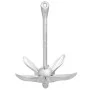 Ancla plegable con cuerda hierro maleable plateado 6 kg de vidaXL, Anclas - Ref: Foro24-94277, Precio: 69,87 €, Descuento: %