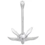 Folding anchor with silver malleable iron rope 8 kg by vidaXL, Anchors - Ref: Foro24-94278, Price: 81,59 €, Discount: %