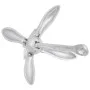 Folding anchor with silver malleable iron rope 8 kg by vidaXL, Anchors - Ref: Foro24-94278, Price: 81,59 €, Discount: %