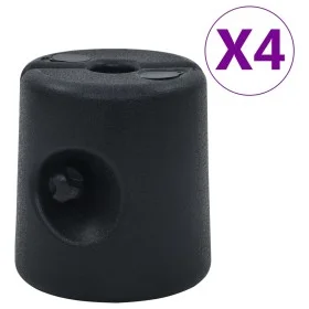 Pesos para cenador/carpa 4 unidades PE negro de vidaXL, Pesos para cenadores - Ref: Foro24-47689, Precio: 87,83 €, Descuento: %