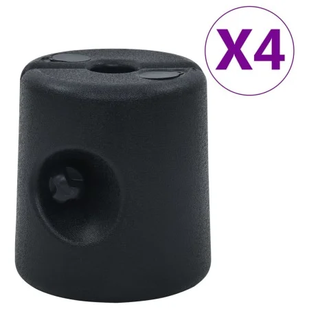 Pesos para cenador/carpa 4 unidades PE negro de vidaXL, Pesos para cenadores - Ref: Foro24-47689, Precio: 87,83 €, Descuento: %